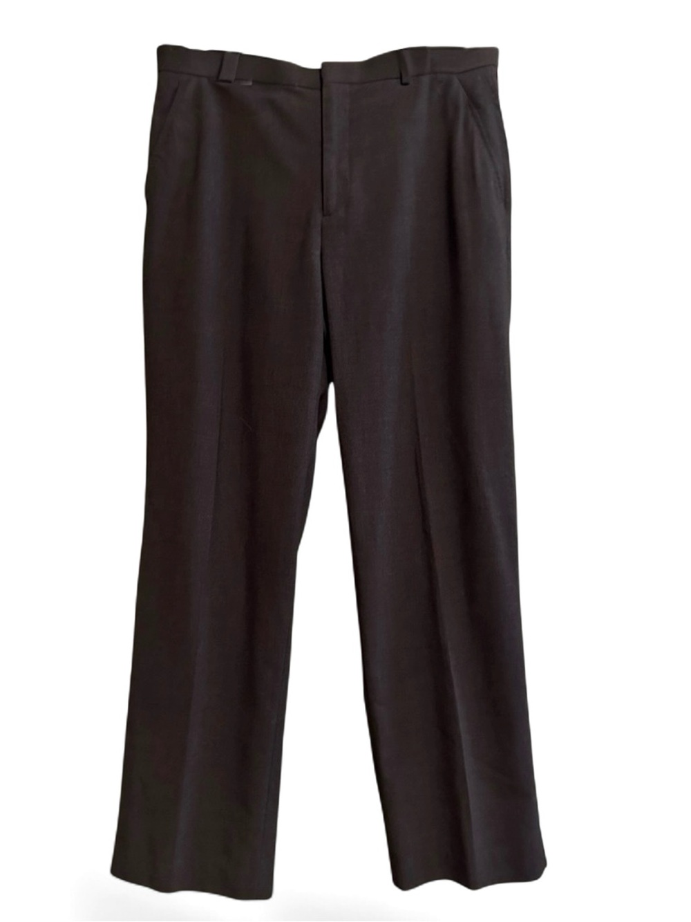 Perry Ellis Slim Fit Dress Pants Men’s 34x32 Charcoal Gray Flat Front Career